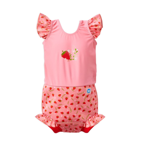 Splash About Happy Nappy Swimsuit with Frills,2-3T