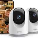 GNCC Indoor Cameras House Security 2-Pack Cameras for Pet Dog with App, 3MP