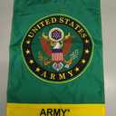 US Army Garden Flag Home Decor Armed Forces Decorations Officially Licensed American Decorations Military Memorabilia Remembrance Wall Tapestry Retire Outdoor Yard Banner Veteran Memorial Day Gifts Made In USA