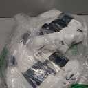 24 Pairs Cotton Crew Socks, Mens Womens Bulk Casual Sports Sock (Large, White)