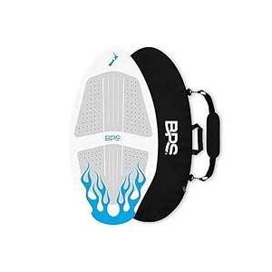 BPS New Zealand ‘Flame’ - High Performance Wooden Skimboard with Custom Traction Pads – with Optional Padded Carry Bag Made from Recycled Plastics – for Kids or Adults