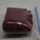 Upgraded Christmas Waffle Bath Mat, Super Absorbent Non Slip Bath Mats for Bathroom Floor, Machine Washable Bathroom Rugs with Tassels, Rubber Backed Bathroom Mats, Ultra Soft, 17" x 24", Burgundy