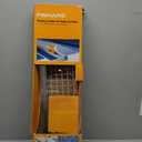 Fiskars Rotary Cutter and Ruler, Quilting Ruler, Rotary Cutter for Fabric, Built-In Measuring Grid & Spring-Action Blade, 24 x 6, Gray/Clear