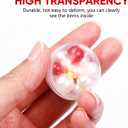 NOLITOY 100pcs Clear Plastic Fillable Balls, 32mm Acrylic DIY Ornaments Display Round Storage Balls for Christmas Holiday Wedding Party Home Decor