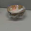 Floor Lamp Shade Replacement for Floor Lamp Shade - ALUCSET Ceiling Fan Replacement Globes 12.2x4.9x7.5 Inches Fitting Opening 1.65" Etching Small Chrysanthemum Metal Lamp Shade (Black Gold)