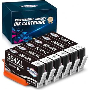 Paeolos Ink Cartridges for hp,  Ink Color B/C/M/Y, 6800