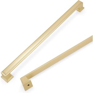 COTYKILEY 6 Pack 10 Inch(256mm) Brushed Brass Cabinet Handles Gold Kitchen Cabinet Pulls Cabinet Door Handles Kitchen Cabinet Hardware Cupboard Drawer Pulls Dresser Handles