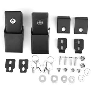 KIMISS Hood Latch Lock Catch, Hood Latch for Jeep Wrangler JK 2007-2017, Anti-Theft Car Engine Hood Latch Locking Latches Kit with Keys, Bolts