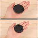 4 x Savita 2 Sets Patio Table Umbrella Hole Rings and Caps, Plastic 2 Inch Patio Umbrella Hole Plug Insert Ring and Cap Set for Outdoor Activities Summer Garden Parties (Black, Transparent)