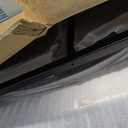 Wooden Rocking Chair Outdoor Oversized Porch Rocker Chair,Patio Wooden Rocker with High Back and Armrest,All Weather Rocker Slatted for Backyard,Garden,400 lbs Support,Black (1 pack)