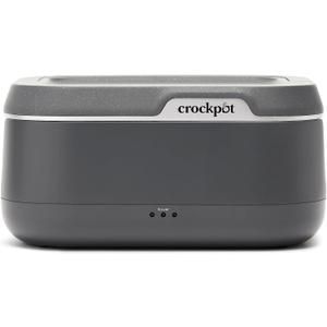 Crock-Pot 28-Ounce Mini Electric Heated Lunch Box, Portable Food Warmer, Perfect for Travel, Car, On-the-Go, Keeps Food Warm, Spill-Free, Dishwasher-Safe, Ideal Gift for Men and Women, Gray (3.5 Cups)