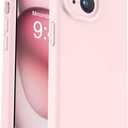 Vooii Compatible with iPhone 15 Case, Upgrade Defender Liquid Silicone, [Enhanced Camera Protection] [Soft Anti-Scratch Microfiber Lining] Shockproof Phone Case for iPhone 15 6.1 inch - Chalk Pink