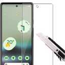3 Pack Screen Protector For Google Pixel 6a (5G) Tempered Glass, Anti Scratch, HD Clear