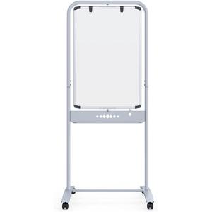 VIZ-PRO Double-sided Magnetic Mobile Whiteboard, 24 X 36 Inches, Portrait Orientation, Steel Stand VIZ-PRO Double-sided Magnetic Mobile Whiteboard, 24 X 36 Inches, Portrait Orientation, Steel Stand