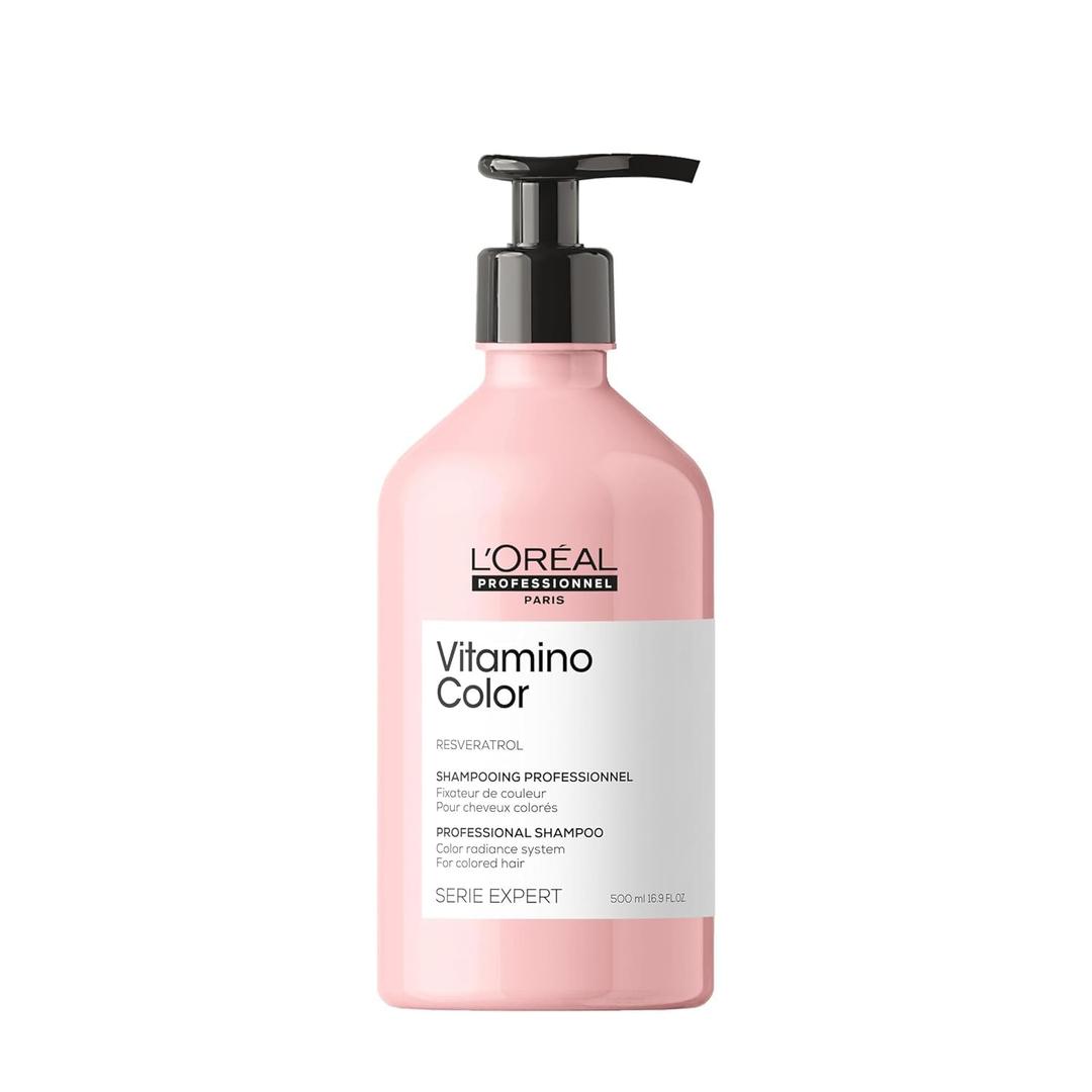 L'Oréal Professional Paris Vitamino Color Shampoo Protects & Preserves Hair Color, Prevents Damage, Adds Vibrancy & Enhances Shine, 16.9 Fl Oz