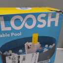 SLOOSH Foldable Dog Kiddie Pool - Portable Hard Plastic Doggie Swimming Pool, Anti-Slip Collapsible Pets Bath Tub Suitable for Kids Indoor Outdoor Backyard Use (Grey, 48" x 12")