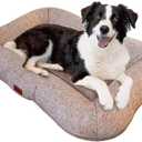 Zimoric Dog Bed for Large Dogs, Dog Crate Beds Comfy Kennel Pad Anti-Slip Pet Sleeping Mat for Large Medium Size Dogs Breeds, 35" x 27", Up to 70 lbs