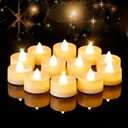 Amagic 100 Pack Battery Operated Tea Lights Candles, Fake Tealights Candles, Flameless LED Tea Lights for Halloween, Wedding, Votive, Festival, Table Decor(100 Pack, Warm White)