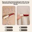 Set of 2 Reusable Lint Rollers  Portable Washable Pet Hair Remover,Reusable Lint Rollers are Easy to Carry,for Clothes and Office Use (White With Pink)