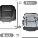 Driver or Passenger Side Bottom Replacement Perforated Leather Replacement Seat Cover #194/196 Black fit for Chevy Silverado Tahoe Suburban GMC Sierra Yukon Cadillac Escalade ESV EXT 2007-2014