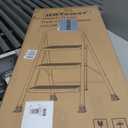 HBTower Step Ladder, Folding Step Stool with Wide Anti-Slip Pedal, Sturdy Steel Ladder, Convenient Handrail, Lightweight, Portable Steel Step Stool (White)