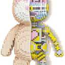 DAHONPA Animal Mechanical Bear Micro Building Blocks Set with Drawer7220PCS, Personalized Decoration, Gift for Adults and Kids