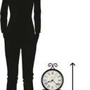 Howard Miller Rothbury Wrought Iron Wall Clock II 549-533, Black, Standard