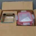 Pyrex Freshlock (5-Pack, 4 Cup) Glass Food Storage Containers Set, Airtight & Leakproof Plastic Locking Lids BPA-Free, Meal Prep Containers Set, Freezer Dishwasher Microwave Safe