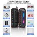 HEATFUN Carrying Case Compatible with Nintendo Switch 2  Waterproof & Shockproof Travel Storage Bag with 12 Game Card Slots, Screen Protectors & Thumb Grip Caps2025 Must-Have Accessory Kit