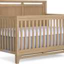 Evolur Bradford 5-in-1 Convertible Full Size Baby Crib, Pinewood Nursery Converts to Daybed, Toddler Bed and Full-Size Bed, 3 Mattress Heights, GREENGUARD Gold & BSA Certified - Alpine Oak, 30.8"L x 55.4"W x 48"H