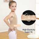 WYHDY Women and Girls Camisole Undergarment Leotard Ballet Briefs Seamless Underwear Dance Wear (Beige, S)