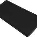 FUNHOME Outdoor Bench Cushion 45 x18 x3 Inch, Waterproof Portable Settee Cushion, Foam Insert with Handle&Ties, Bench Seat Pads for Garden Patio Porch Swing Backyard Furniture(Black)