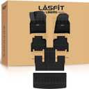 LASFIT Floor Mats & Trunk Mat for Jeep Wagoneer 2022-2025 7-Seat (NOT for 8-Seat/L/S) All Weather Custom Fit Car Floor Liners Black