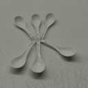 Wareland Asian Soup Spoons Set of 6, Ceramic Chinese Soup Spoons 7 Inch Japanese Spoon for Ramen Pho Dumpling Miso Wonton Noodles | Long Handle Flat Bottom Deep Oval Hook Design | White