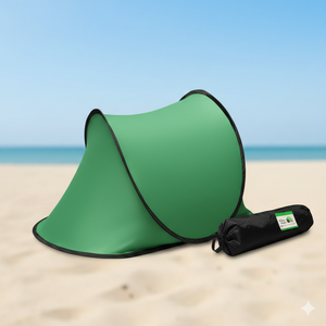 Single Person Quick Setup Sun Shelter Tent for Camping Beach and Park Shade Protection (Green, 40 × 17,5 × 23in)