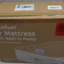 Air Mattress Queen with Built-in Pump  18" Raised Inflatable Mattress with High-Speed Pump, Durable Blow Up Mattress, colchn inflable, Carry Bag, Comfy Air Bed Perfect for Guests, Glamping, Moving (Camel Beige)