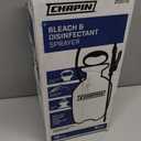 Chapin 20075 Bleach Pump Sprayer, 1Gallon, Lawn & Garden, BleachResistant Poly Tank, FunnelTop, AntiClog Filter, Adjustable Cone Nozzle, 40" Hose for Cleaning, Mold & Disinfecting Applications