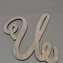 Bright Creations 13-Inch Unfinished Wooden Monogram Letter U, Rustic-Style Home Decor, Paintable Wood Alphabet Letters for Custom Signs, Party Decorations, Crafting and Art Supplies