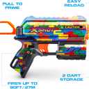 XSHOT Skins Flux Blaster with 16 Darts - Striper Skin (2 Pack) by ZURU, Easy Reload, Air Pocket Dart Technology, Toy Foam Blaster for Kids, Teens and Adults