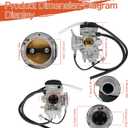labwork Carburetor Replacement for Yamaha Bruin 350 2004-2006 Big Bear 400 2000-2006 Grizzly 350 450 2007-2012 Kodiak 400 2000-2006 Wolverine 350 450 2006-2010