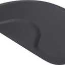 Artist hand 3 ft. x 5 ft. Barber Chair Mat Salon & Barber Shop Chair Anti-Fatigue Mats Comfort Salon Chair Mat,Semi Circle - 1/2 in. Thick,Black