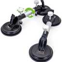 2PCS 6Inch Adjustable Granite Seam Setter Tile Suction Cup for Stone Seam Joining and Leveling Professional Countertop Installation Tool for Granite Stone Marble Slab Glass