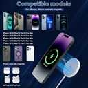 Magnetic Wireless Charger for iPhone 16 15 Wireless Charging,Fast Mag-Safe Charger 1Pack 6FT with Apple USB C Charging Block for iPhone 16 Pro Max/16Pro/15 Pro/16/15/14/13/12/Plus/AirPods 3/2/Pro 2