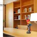 Macaw Tree Clinger Garden Statue, Resin Tropical Bird Figurine - Vibrant Parrot Sculpture for Patio, Lawn, Yard, or Indoor Tabletop Decor