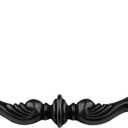 4-Pack 4.25" Droop Bail Dresser Drawer Pulls Handles Vintage Antique Black Cabinet Knobs Handle 4 1/4 Inch Center Hole Distance108mm (4, Antique Black)