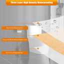 5" x 120ft Waterproof Membrane Band Roll for Wall Floor 22Mils Thick | 3-Layer Waterproof Layer, High-density Waterproof Material, Flexible Cutting, Durable and Non-Pilling