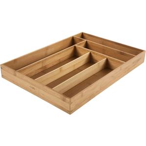 Bamboo Large Expandable Flatware Tray
