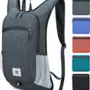 Esup 15L Lightweight Hiking Backpack Foldable Small Travel Backpack Packable Camping Backpack for Women Men (Dark Gray)