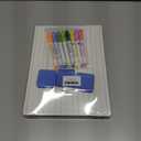 6pack Dry Erase Board 9"x12"with Lines and Blank Surface Learning,Math,Writing Teacher & Homeschool Supplies Mini Whiteboard Erasers Included Colors pens