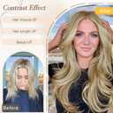 Vigorous Invisible Wire Hair Extensions 20 Inch Long Wavy Layered Clip in Hair Extension with Transparent Wire Adjustable Size 6 Secure Clips Thick Synthetic Hairpieces for Women